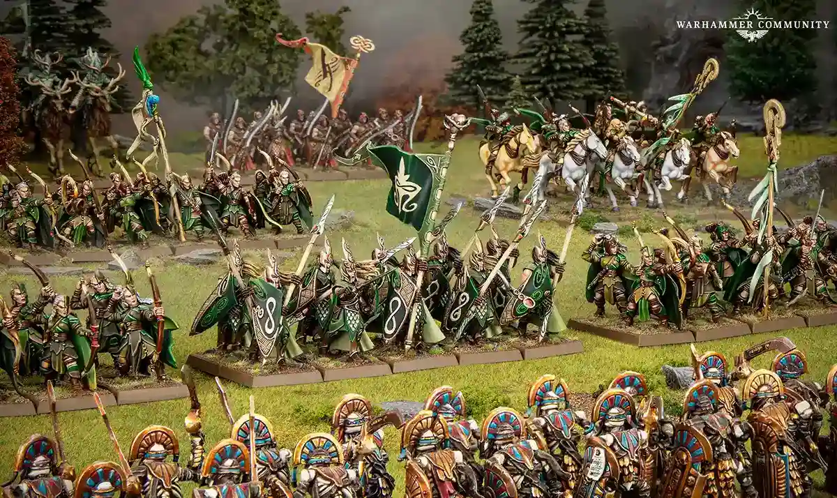 Ejército de Elfos Silvanos listo para la batalla