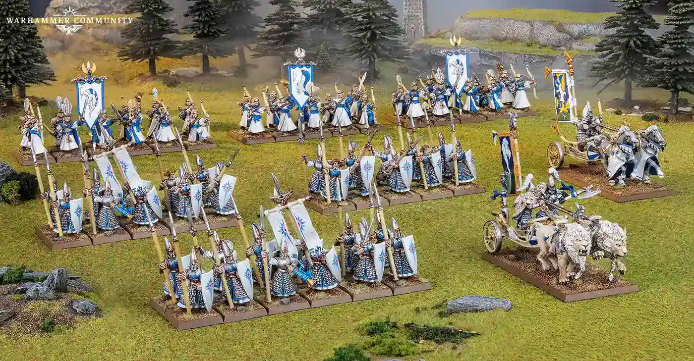 Ejército de miniaturas de Altos Elfos de The Old World