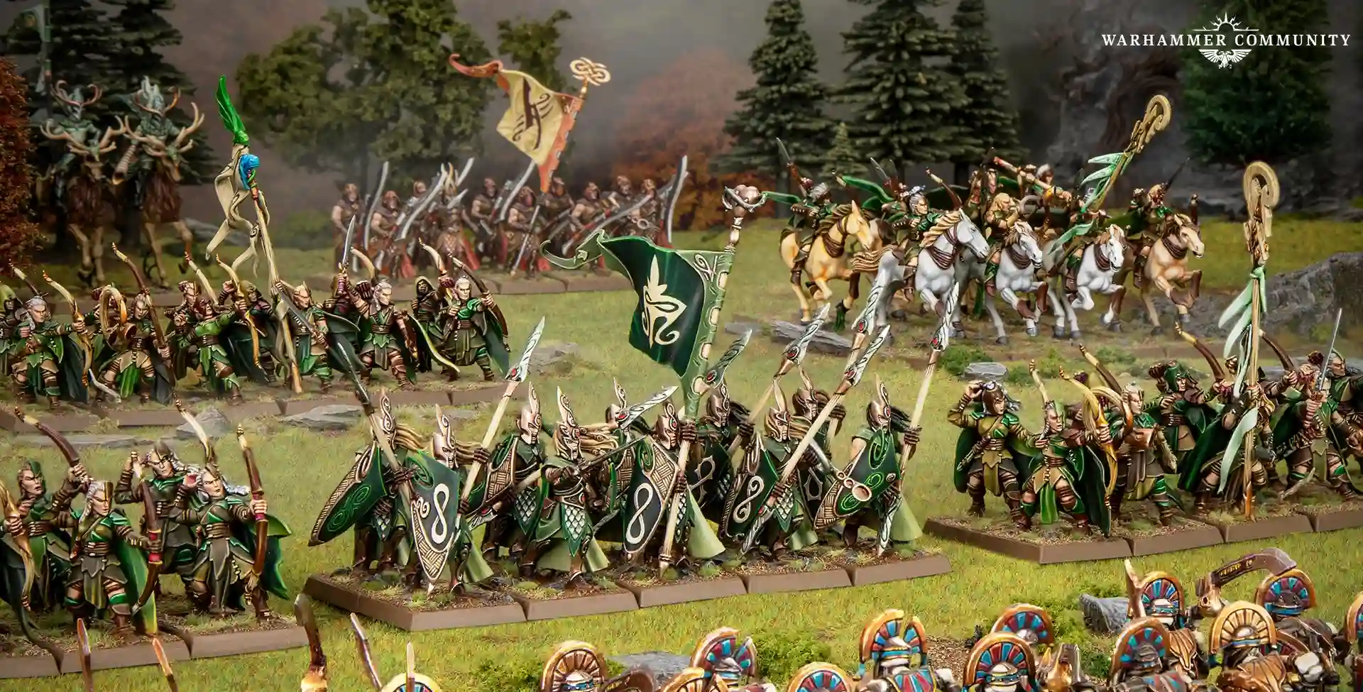 Ejército de miniaturas de Silvanos de The Old World