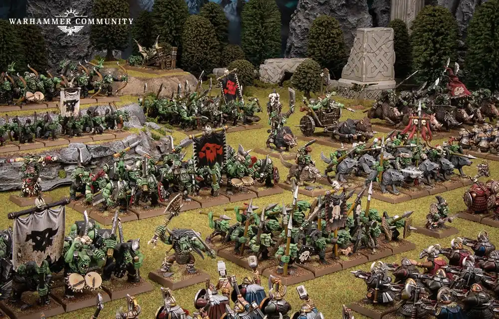 Ejército de miniaturas de Orcos y Goblins de The Old World