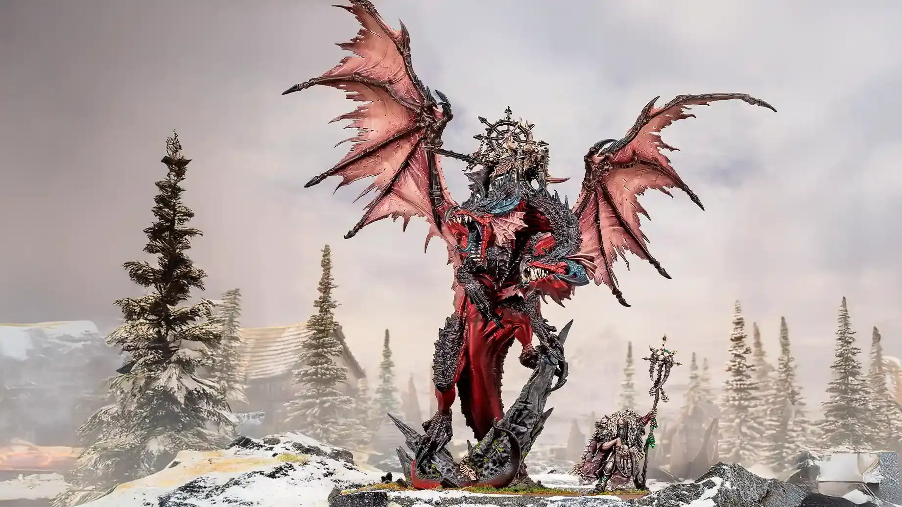 Nuevo dragón del caos de dos cabezas.