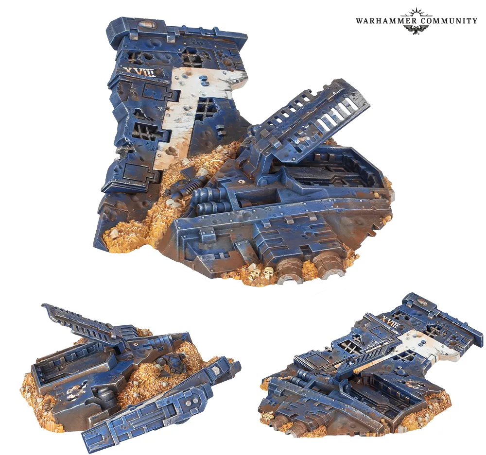 Piezas de terreno de la Thunderhawk estrellada